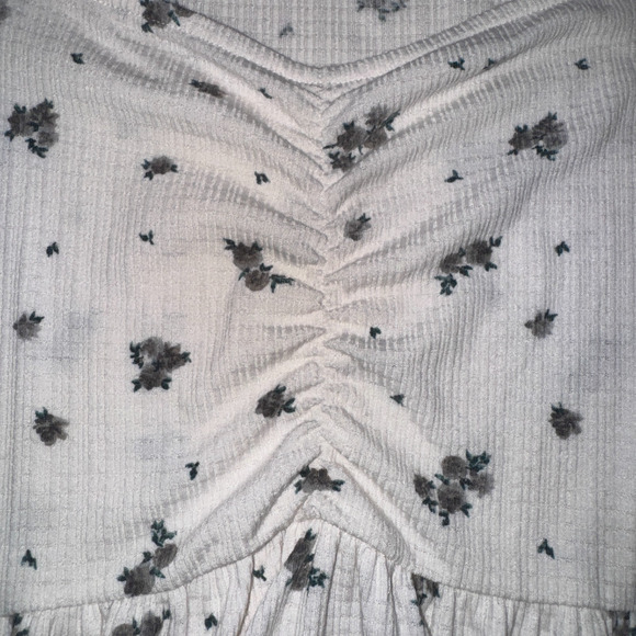 Torrid Women 4X Top Babydoll Floral Textured Peasant Boho Flowy Casual Soft Cozy - Picture 6 of 10